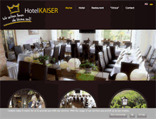 Tablet Screenshot of hotel-kaiser.com